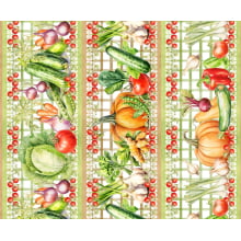 Tricoline Digital Barrado Legumes - 89053