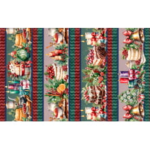 Tricoline Digital Barrado Natal Doces - 01429