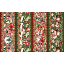Tricoline Digital Barrado Natal Noel Presentes - 01415
