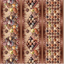 Tricoline Digital Barrado  Chocolate - 89481