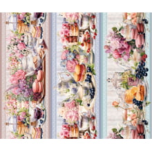 Tricoline Digital Barrados Chá da Tarde - A3204