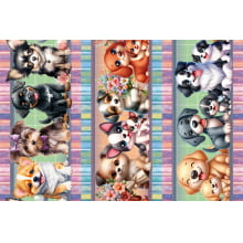 Tricoline Digital Barrados Dogs Baby A5862