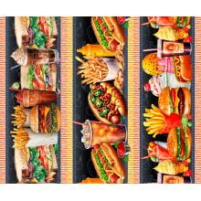 Tricoline Digital Barrados Fast Food 2026 - A3196