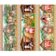 Tricoline Digital Barrados Fazenda - A3205