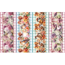 Tricoline Digital Barrados Passaros - A3201