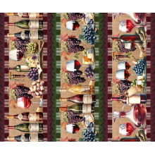 Tricoline Digital Barrados Vinhos - A3200