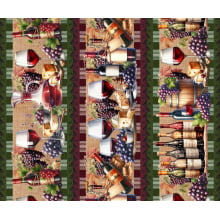 Tricoline Digital Barrados Vinhos - A3200