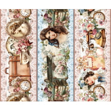 Tricoline Digital Barrados Vintage - A3203