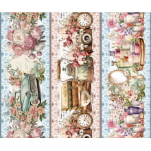 Tricoline Digital Barrados Vintage - A3203