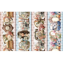 Tricoline Digital Barrados Vintage - A3203