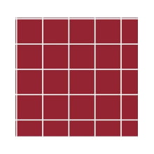 Tricoline Estampada Grid cor 03 (Vinho c/ Branco) - Tecidos Caldeira