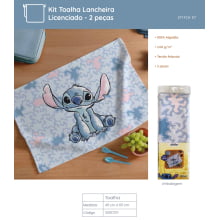 Kit Toalha Lancheira Stitch - Dohler