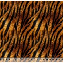 Tecido Sarja Impermeável Animal Print Tigre 3D