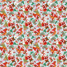 Tecido Tricoline Digital Natal Papai Noel 6169D