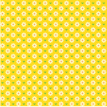 Floral margaridas fundo amarelo 3076v003