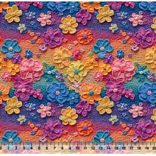 Tricoline Digital Trico Floral 01 3D 96733