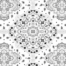 Lenço Bandana Branca 2123 Var17