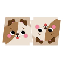 Tecido Painel Ecobag Estojo Dog Viralata - Meia Tigela