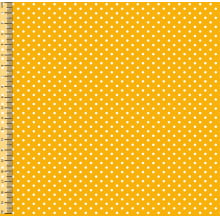 Tecido Tricoline Bolinha Pequena Amarelo Ouro 03191-1039