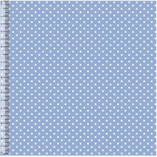 Tecido Tricoline Bolinha Pequena Azul Bebê 03191-1042