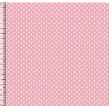 Tecido Tricoline Bolinha Pequena Rosa 03191-1036