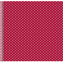Tecido Tricoline Bolinha Pequena Vermelho 03191-1037