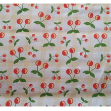Tecido Tricoline Cereja Candy Color 2 amarela Tecido Tricoline Cereja Candy Color 2 amarela