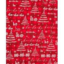 Tecido Tricoline Natal Ho HO HO 144444