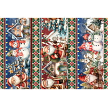 Tricoline Barrado Natal Iluminado 55cm x 1,50mt Tricoline Barrado Natal Iluminado 55cm x 1,50mt