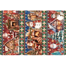 Tricoline Barrado Natal Iluminado 55cm x 1,50mt