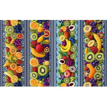 Tricoline Digital Barrado Salada de Frutas - 95036