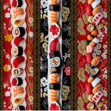 Tricoline Digital Barrado Sushi 96736