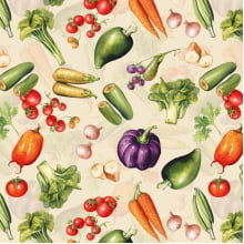 Tricoline Estampada Legumes Cozinha 9050v133