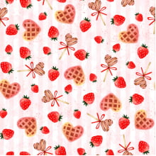 Tricoline Estampada Pirulitos Corações 9050v136