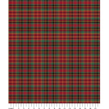 Xadrez Fio Tinto Natal Fio Dourado Rena P - 1020