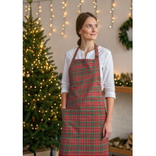 Xadrez Fio Tinto Natal Fio Dourado Rena P - 1020