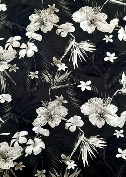 Floral preto branco e cinza 9100e3374