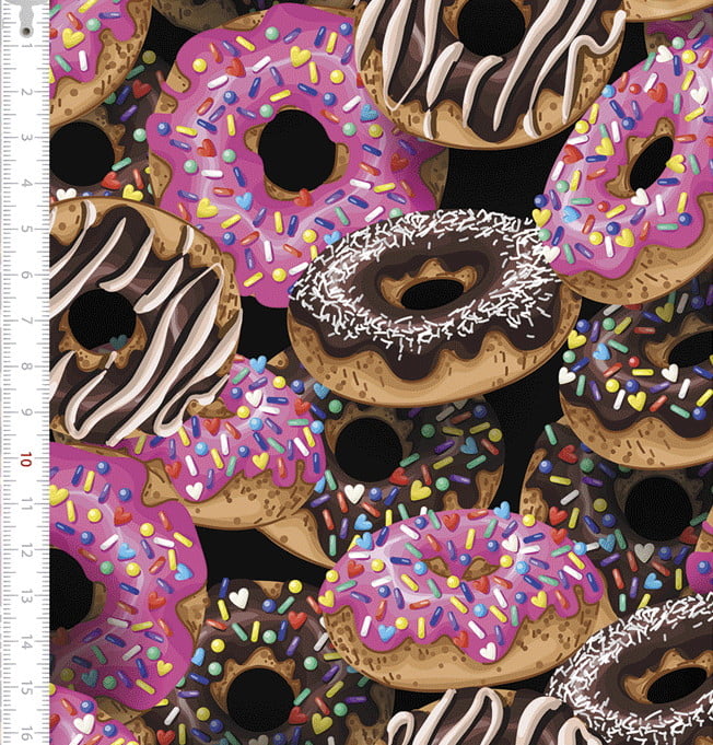 Donuts Fundo Preto