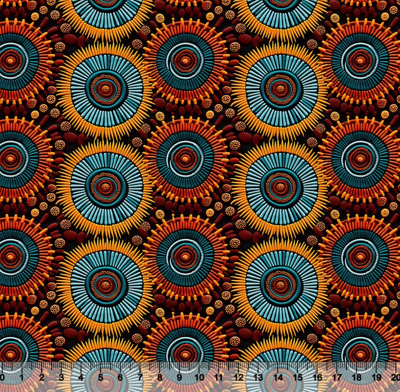 Tecido Tricoline Digital Etnico Africa 88120