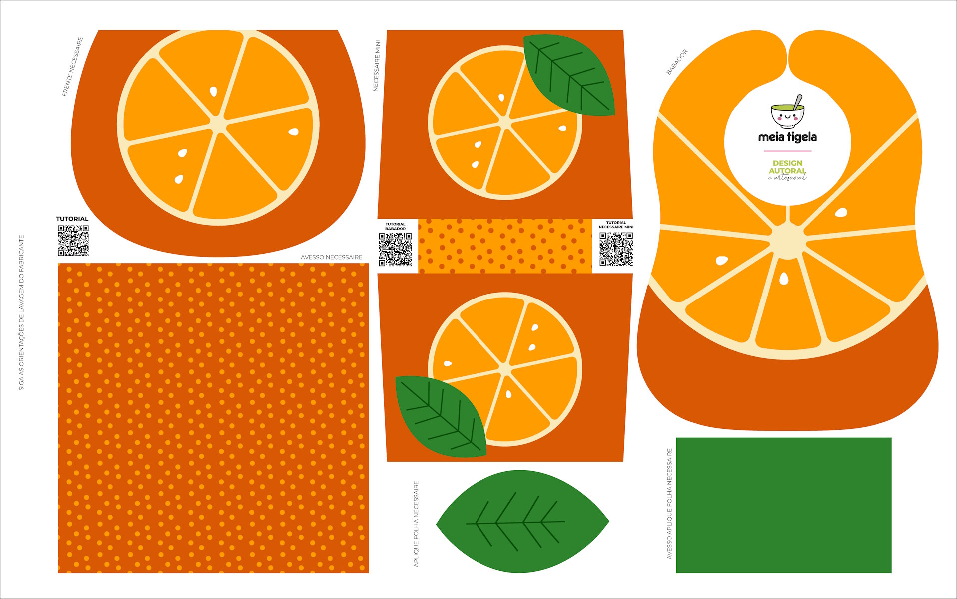 Painel Misturadinho Laranja - Meia Tigela