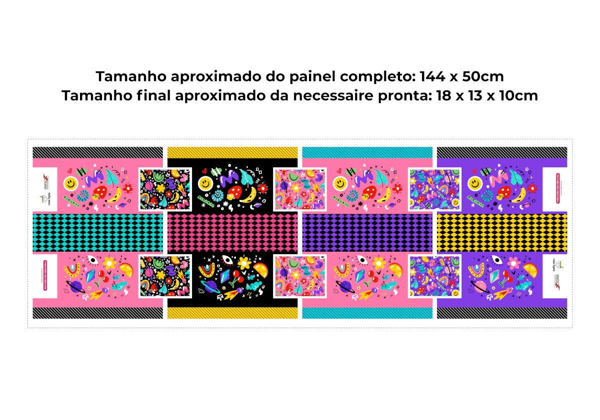 Tecido Necessaries Box Rabisco