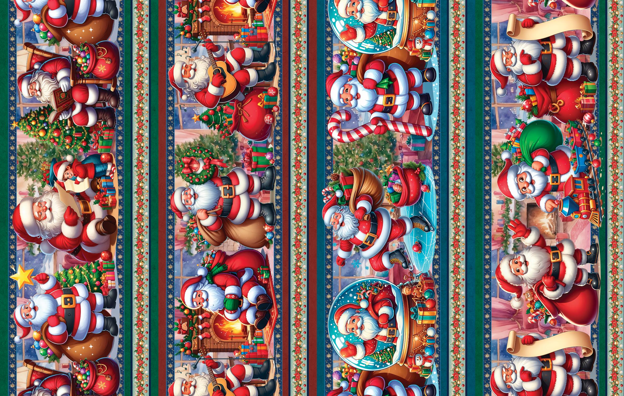 Tricoline Digital Barrado Natal Noel Violão Presentes - 01422