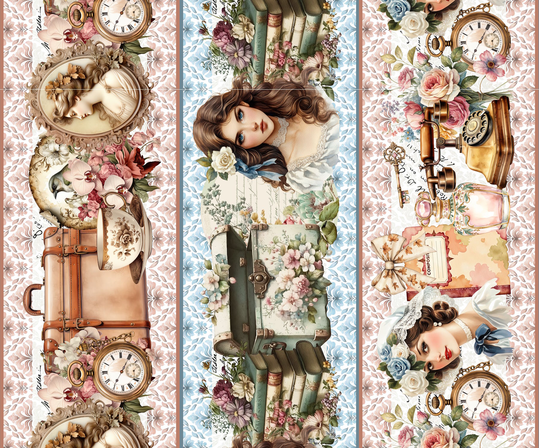 Tricoline Digital Barrados Vintage - A3203