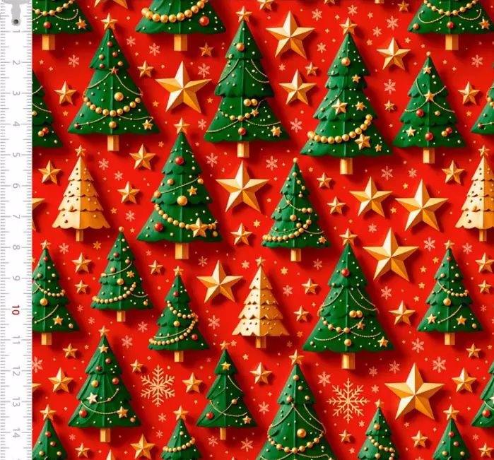 Tricoline Digital Natal Árvores 9001e241