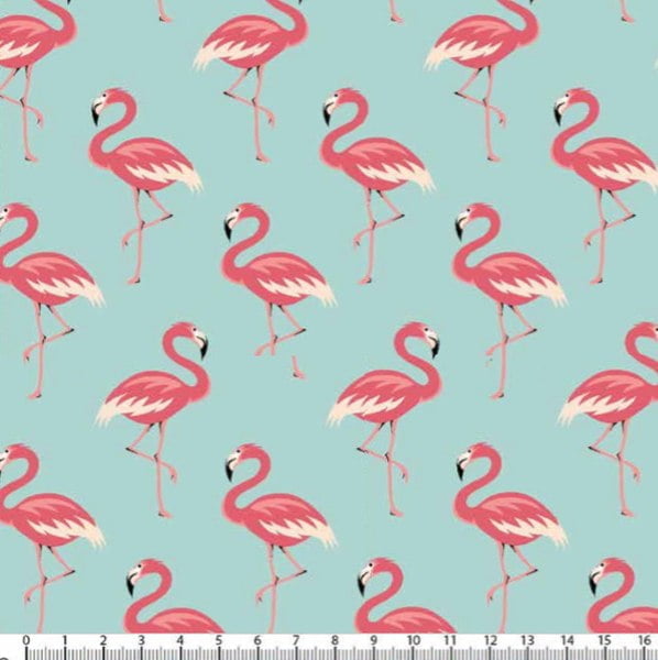 Animais flamingo fundo azul 5318-01