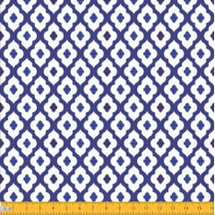 Azulejo Português 2044v01 azul royal linhas grossas