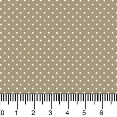 Bolinha micro Des 1002 v093 caqui com poa bege 