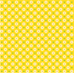 Floral margaridas fundo amarelo 3076v003