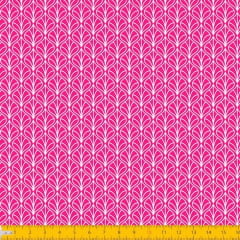 Tecido Tricoline Estampado Folhas Arabesco Pink 1232v108