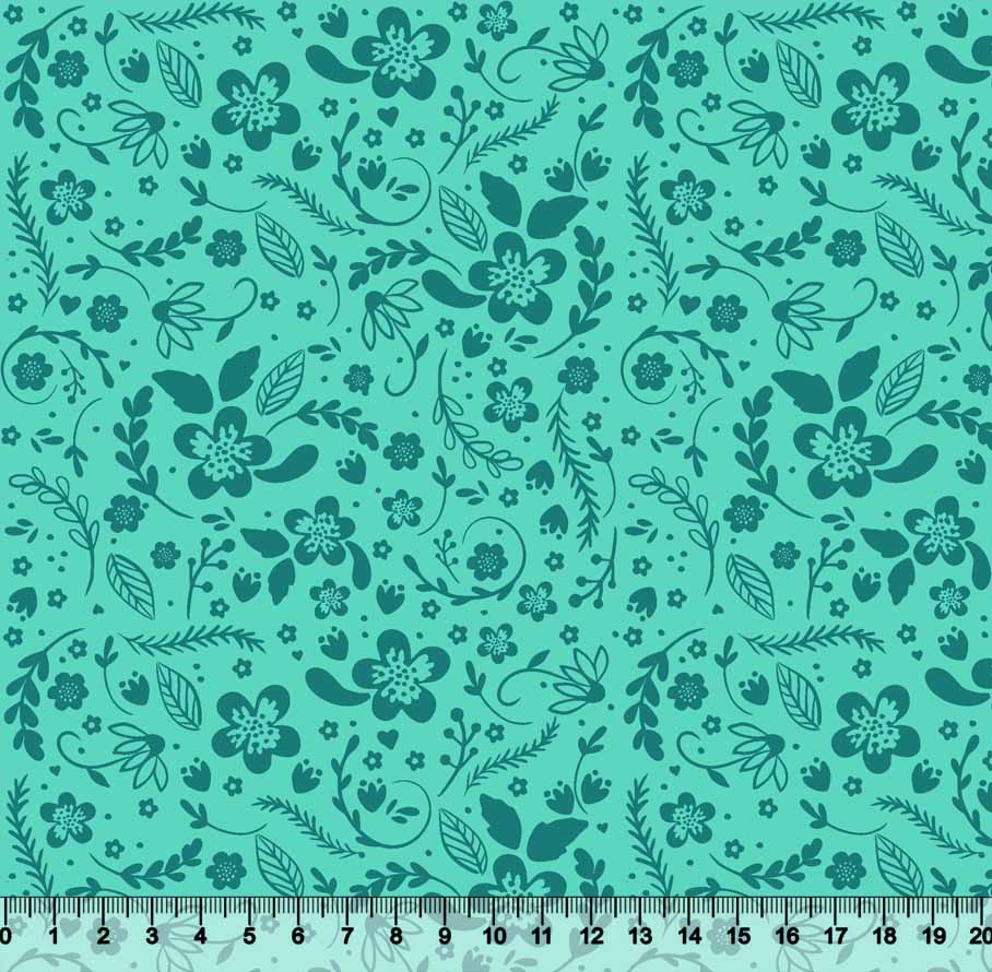 Floral Tom Tom 3621 Var01 - Verde